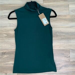 Hugo Boss Enani Sleeveless Turtleneck Top
